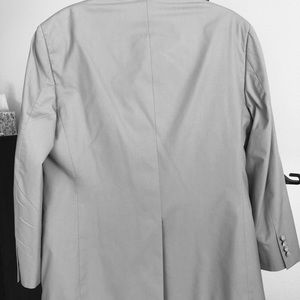 Brooks Brothers, beige, cotton/poly poplin suit.